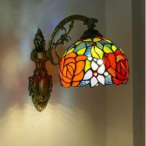 Tiffany Stijl Wandlamp, Tiffany Stijl Gebrandschilderd Glas Wandlamp, Handgemaakte Decoratieve Muur, Gebruikt Voor Gangen, Balkons, Trappen