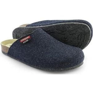 Pantoffelmann vilten bio clogs met ABS-zool | Maten 36–48 | Ademend wolvilt | Antislip sloffen met kurken voetbed | Voor dames & heren