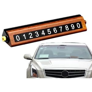 Parkeernummerplaat, tijdelijke parkeerplaat,Lichtgevende parkeerkaart - Autotelefoonnummer stopbordplaat, telefoonnummerplaat, autoparkeergadgets