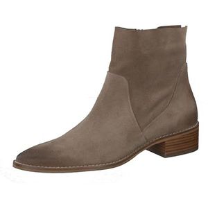Paul Green - Enkellaarsjes - Beige - 40.5 EU - Ritssluiting - Vierkante Hak