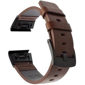 Lederen horlogeband geschikt for Garmin Fenix ​​7 7X 5/5X Plus/6/6X Pro/MK1/935 955 Smart Armband 22 26mm Quick Fit Polsbandje (Color : 21, Size : 22mm Fenix 7-EPIX)