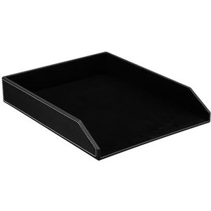 KINGFOM™ A4 lederen brievenbakje (zwart)