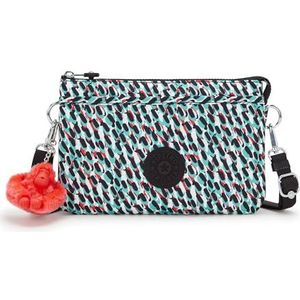 Kipling RiRi crossbodytas voor dames, abstracte print, 9,5 inch L x 16,5 cm H x 6,5 cm D, Abstracte print, 9.5''L x 6.25''H x 2.5''D