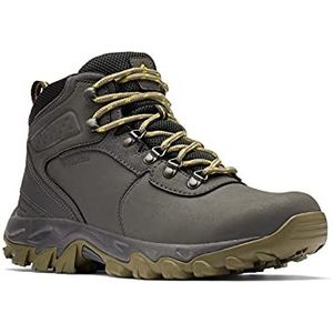 Columbia Men's Newton Ridge Plus II Waterproof, Dark Grey/Stone Green, 15