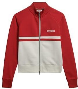 Superdry - Athletic Essentials - Trainingsjack - Slim Fit - Geribbelde Boorden