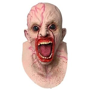Voihamy Zombie gezichtsbedekking, griezelige zombie volledige gezichtsbedekking, zachte 3D Ghosts mummie Full Face Covers Headgear voor Cosplay Party Halloween Motorfiets Fietsen