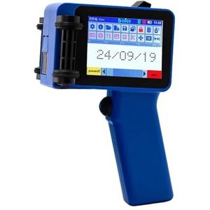 Label Handheld Inkjet Printer Datum QR-code Batchnummer Logo for Verpakkingsdruk Draagbare Codeermachine Lichtgewicht en handig(Printer- 2 Black Ink)
