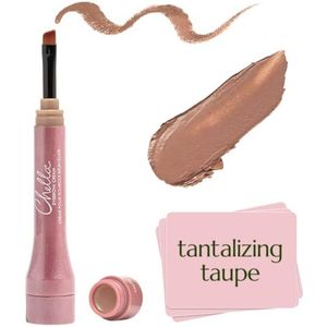 Chella wenkbrauwcrème, fluweelzacht taupe - veganistisch, zonder wreedheid, zonder parabenen, zonder gluten - langhoudend, fluweelzachte consistentie, waterbestendig