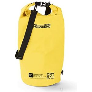 #DoYourOutdoor Dry Bag Waterdichte rugzak, waterdichte tas en draagzak, 2 l, 5 l, 10 l, 20 l, 30 l, Drybag in 2 stijlen en vele kleuren, ideaal voor boot, kajak, vissen en kamperen, geel, 20L,