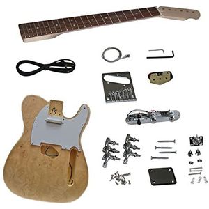 Onvoltooide Elektrische Gitaar Bouwpakket Basswood Body Met Palissander Toets Elektrische Gitaar Bouwpakket Diy Elektrische Gitaar Kit