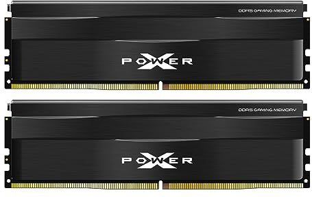 Silicon Power DDR5 64GB (2x32GB) 6000MT/s (PC5-48000) 288-pin CL30 1.35V UDIMM Desktop Geheugenmodule RAM SP064GXLWU60AFDE Zwart