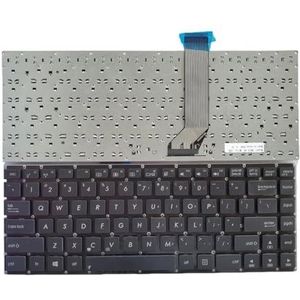 Amerikaans Russisch Spaans Arabisch Braziliaans Laptoptoetsenbord voor ASUS X402 X402C X402CA S400 S400C S400CA Notebook PC(US Black)