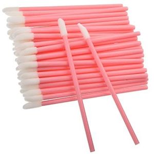 Utoolmart Make-up Wegwerp Lip Plastic Cement Borstel Wands Applicator Lip Gloss Gereedschap Lipstick Applicator Wands Roze 150 stks