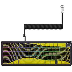 ATTACK SHARK X65PRO HE Rapid Trigger Keyboard, Magnetic Keyboard, Gaming Keyboard, Magnetic Switch, Tri-Mode, 0.01mm RT Accuracy, 0.125ms Latency, 8K Polling Rate, 128K Scan Rate, Dye-sub PBT Keycap