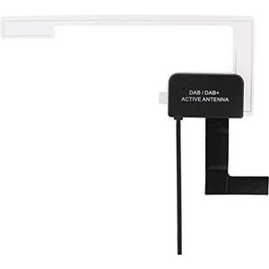 Richer-R Richger-R Zelfklevende antenne, DAB/DAB+, draagbare 5V-12V DAB digitale autoradio-antenne met SMA-stekker, verlengkabel voor alle soorten