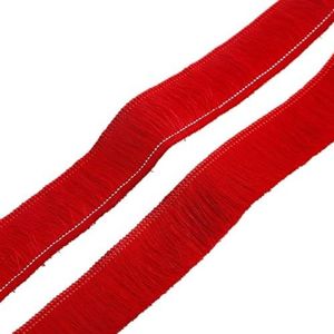 Kwastjes 1 meter/zak 30 mm breed polyester veelkleurige kwastjes franje kant voor kleding decoratie doe-het-zelf hoofdtooi oorbel kledingstuk accessoire (kleur: rood)
