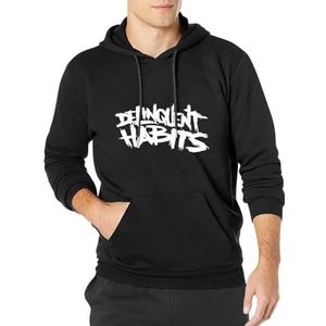 Oakes Delinquent Habits Long Sleeve Hoody With Pocket Sweatershirt, Hoodie Logo XL