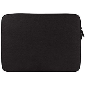 Laptophoes Effen Stijl Canvasstof Case Sleeve Tas Voor Laptop/Notebook Computer/MacBook/MacBook Pro, zwart, 15.6 Zoll