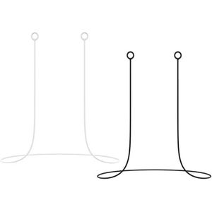 Zwenjuan 2 x oordopjes, van siliconen, oordopjeskabel, anti-vallen, werkt met de meeste oordopjes met afneembare punten
