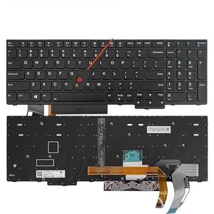 Laptoptoetsenbord voor Lenovo Thinkpad E580 E585 T590 E590 E595 L580 L590 P52 P53 P72 P73 R590 T15 P15S(Backlit Joystick)