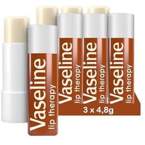Vaseline Lip Therapy Cocoa Butter I Getinte lippenbalsem met cacao en sheaboter (Cocoa 3 x 4_8g)