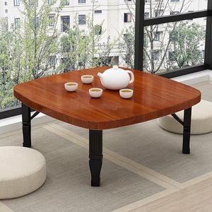ZENCIX Japanse lage tafel, houten opvouwbare salontafels, opvouwbare laptoptafel Kotatsu tafel meditatietafel, voor de vloer slaapkamer erker theesalon