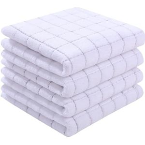 HEUchuan Reinigingsdoek Katoenen Keukenhanddoek Super Absorberende Vaatdoek Huisschoonmaakproducten Vodden Voor Keukendoeken Gereedschap Drogen Handdoeken Set (Roze-01)