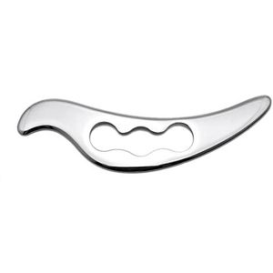 Rvs Gua Sha Schrapen Massage Tool, Fitness Massage Baggeren Meridiaan Spier Ontspanning Schrapen Plaat 1Pcs