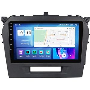 Android 12.0 Car Stereo 9 ""Touch Screen auto audio speler bluetooth stuurwielbediening Voor SuzukiVitara2014-2018 auto speler Ondersteunt CarAutoPlay PIP GPS Navigatie Backup Camera (Size : 4+WIFI+4G