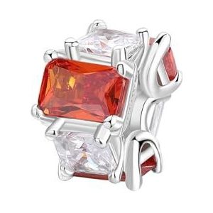 Brosway Fancy women's charm in 925 silver FVO01 with white and red zircons