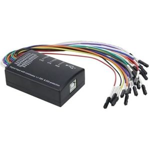 Logische analysator Mini 16 USB, maximale samplesnelheid 100 m, 16 kanalen, versie 1.1.34, compatibel met software 1.2.10 (16CH)