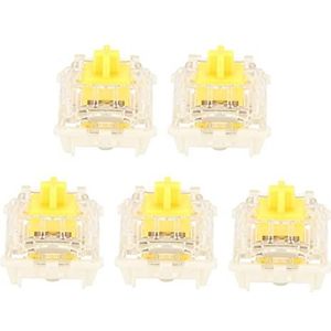 Mechanische Sleutelschakelaars, Achtergrondverlichting Lineair Professioneel Stil Plastic 45 Stuks Waterdichte Mechanische Toetsenbordschakelaars Set voor Gaming Mechanisch