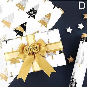 Verjaardagsinpakpapier, cadeaupapier, 5st 70 * 50cm inpakpapierrol Diy Gift Paper Favors Present Decoration (Kleur: E) (Size : D)
