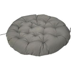 Kussens Papasan Stoelkussen Rond, Dik Stoelkussen Pad for Buiten Ei Stoel Tuinkussen Zitkussen Schotelstoel Rotan Draaistoel Schommelstoel Hangstoel Binnen En Buiten(Dark Gray,60x60cm)