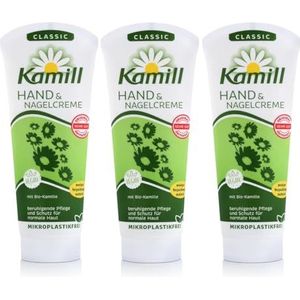 Kamill 3 x 100 ml Hand & Nail Cream CLASSIC with BIO Camomile and Bisabolol | Germany