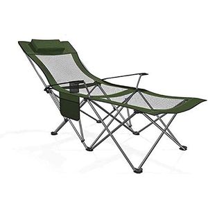 Outdoor terrasstoelen lichtgewicht camping klapstoel, ligstoel fauteuil, met verstelbare rugleuning, strand, camping, tuin (kleur: B)