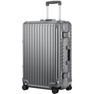 Koffer Koffer Met Harde Schaal En Aluminium Frame, Koffer Zonder Ritssluiting Met Spinnerwielen Bagage (Color : G, Size : 28in)