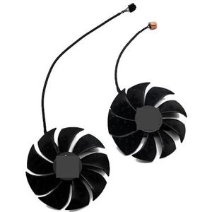 88MM PLA09215S12H RTX3060 Ti XC voor GAMING GPU-ventilator, voor EVGA RTX 3050 3060 3060Ti ZWART voor Videokaartkoelventilator(2-Fan)