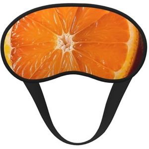 Slaapmasker voor zijslaper zijden slaapmaskers met elastische band, super zachte oogslaapschaduwhoes, oranje plakje, verduisterende nachtblinddoek voor vrouwen en mannen