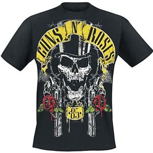 Guns N' Roses Top Hat T-shirt zwart M 100% katoen Band merch, Bands