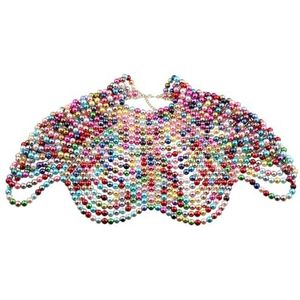 1 STUKS Dames Parel Body Chain BH Verstelbare Maat Statement Kettingen Kraag Schouder Tops Kettingen(Multi-colored)