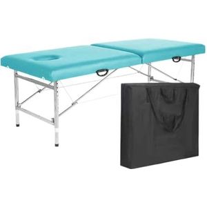 CQCCQ Draagbaar opvouwbaar schoonheidsbed, in hoogte verstelbaar schoonheidsmassagebed met hoofdgat, tatoeagebed, therapiebed, geschikt for spa-salon, tatoeage-schoonheid(Color 9)