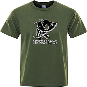 Viking Mythology 3D-geprint Raven Klassiek Heren-T-shirt, Zomerse Casual Modetops, Vaderdagcadeau (verkrijgbaar In Meerdere Kleuren).