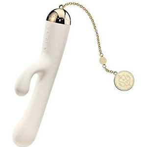 Zalo - Lolita Ichigo - oplaadbare siliconen Rabbit Vibrator - vanille wit, 1 stuk