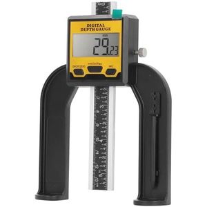 Ozgkee Digitale Dieptemeter Houtbewerking Hoogtemeter 0,01 Mm Resolutie Houtbewerking hoogte- en Dieptemeetinstrument met Magnetische Voet