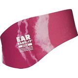 Ear Band-It Ultra 100% neopreen, zwemband, dikker, sterker | aanbevolen waterbescherming voor douche, zwembad, strand, maat kinderen en volwassenen | roze (Tie Dye), S