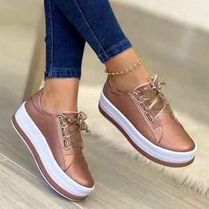 Sneakers - Rose Goud - Platform Wandelschoenen - Lichtgewicht - Dames