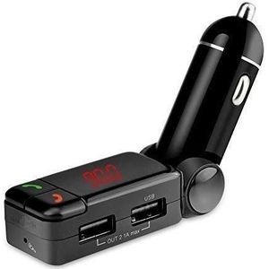 MMOBIEL - Bluetooth FM Transmitter - Draadloze Sigarettenaansteker - 2 USB-poorten - 5 V/2 A
