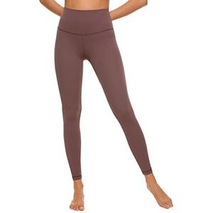 CRZ YOGA Butterluxe Lounge Yoga Legging Met Hoge Taille 25"" - Trainingslegging Sportlegging Voor Dames Boterachtige Zachte Yogabroek Paars Taupe XS