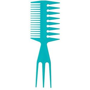 Retro Vrouwen Mannen Olie Voor Hoofd Styling Haarborstel Dubbelzijdig Brede Tand Haar Kam Pick Visgraat Vork Salon Kappers Tool Haar Kammen Voor Vrouwen Accessoires Dikke Haar